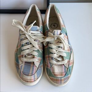 Ralph Lauren Brisbane Plaid Boat shoes Women’s size 9.5